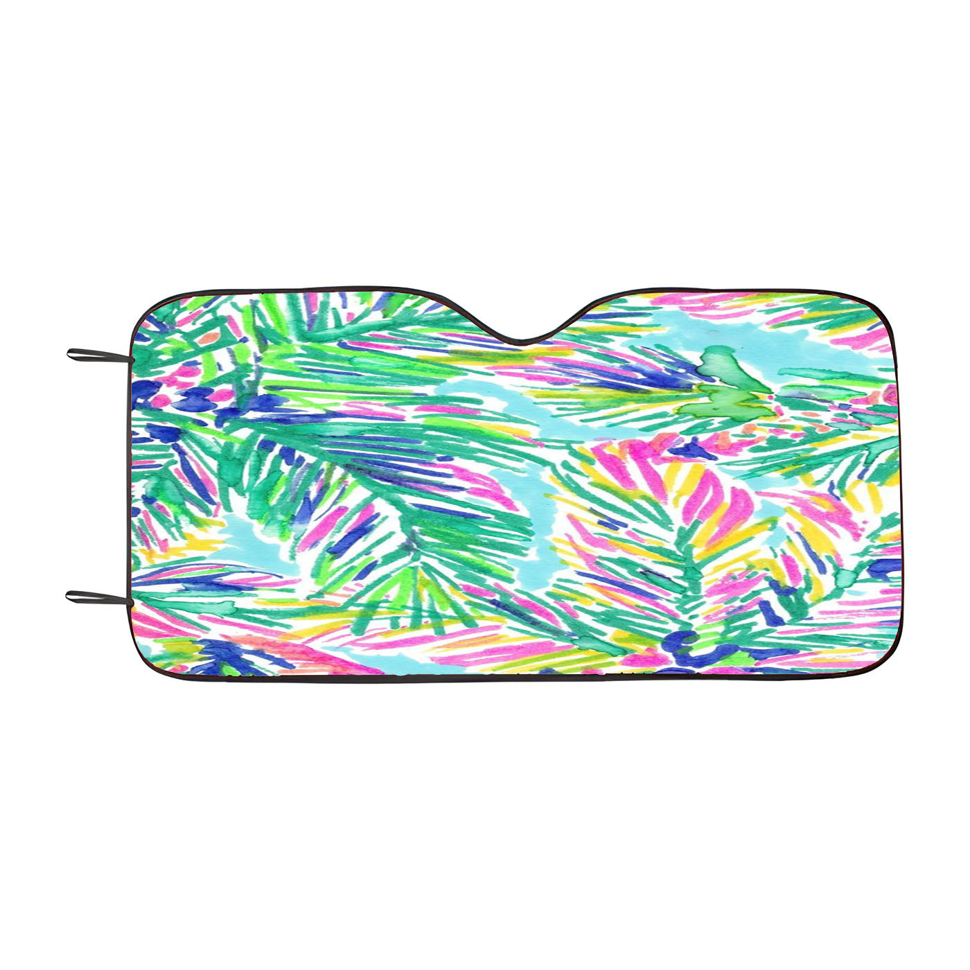 Island Time Palm Lilly Pulitzer Car Windshield Sunshade
