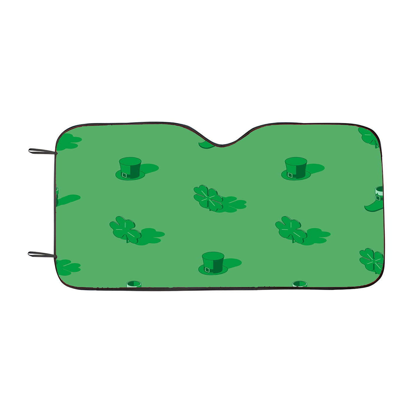 Isometric St Patricks Day Pattern 01 Car Windshield Sunshade