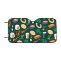 Isometric St Patricks Day Pattern 08 Car Windshield Sunshade
