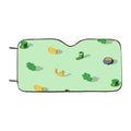 Isometric St Patricks Day Pattern 09 Car Windshield Sunshade