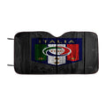 Italia Figc National Team Logo Dark Wood Wallpaper Car Windshield Sunshade