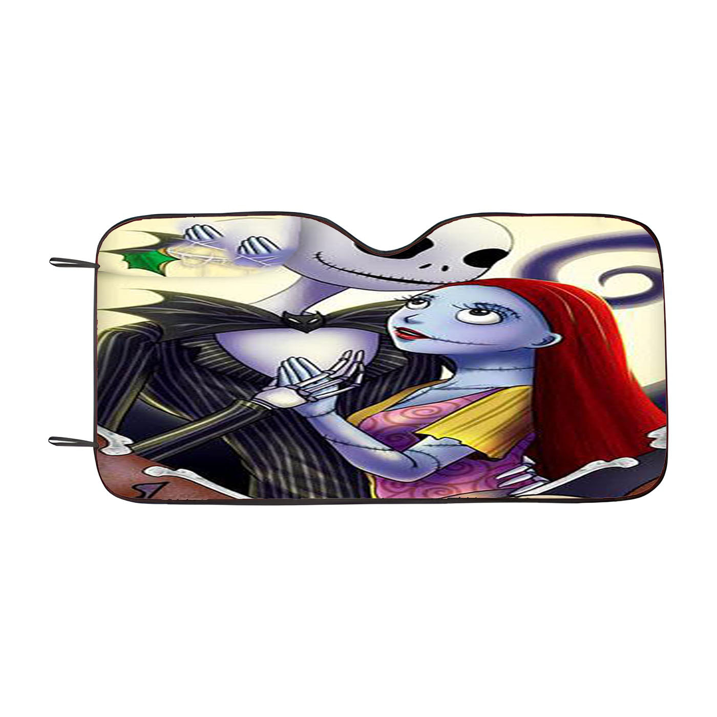 Jack And Sally Nightmare Car Windshield Sunshade