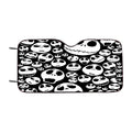 Jack Skellington Face Pattern Car Windshield Sunshade