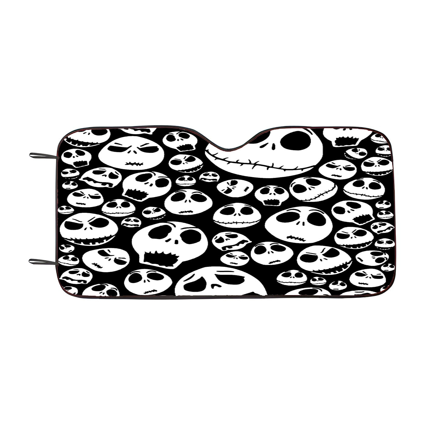 Jack Skellington Face Pattern Car Windshield Sunshade
