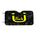 Jack U Logo Collage Car Windshield Sunshade