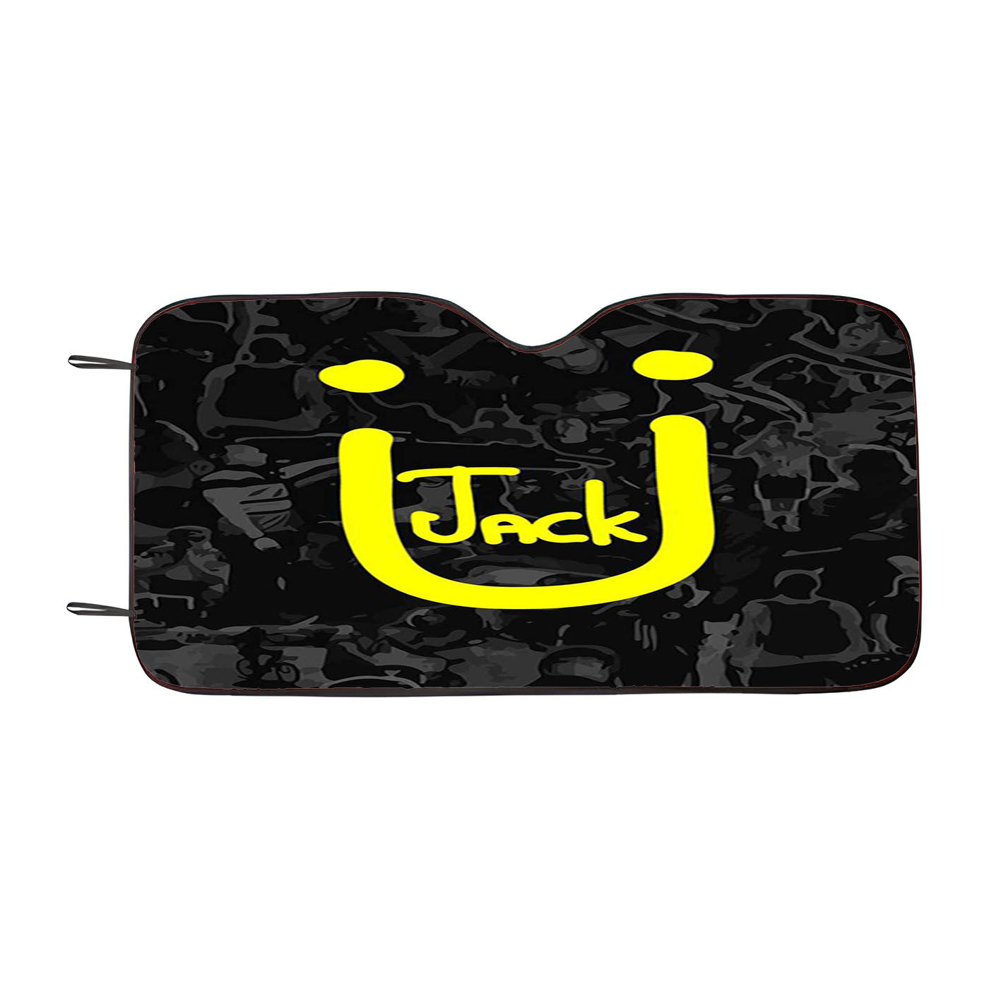 Jack U Logo Collage Car Windshield Sunshade