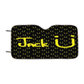 Jacku Pattern Yellow Black Car Windshield Sunshade
