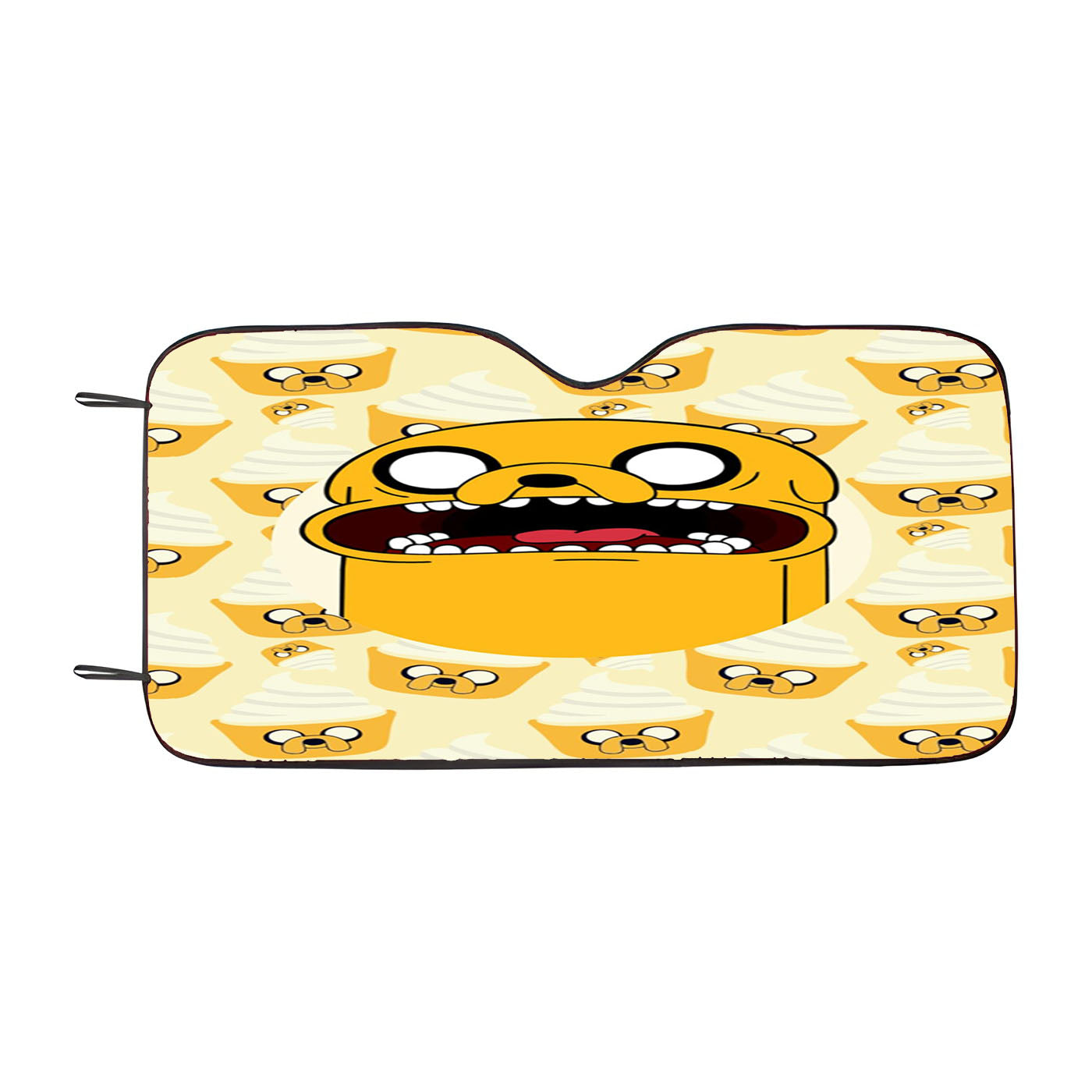 Jake Cake Pattern Car Windshield Sunshade