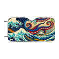 Japanese Wave Octopus Car Windshield Sunshade