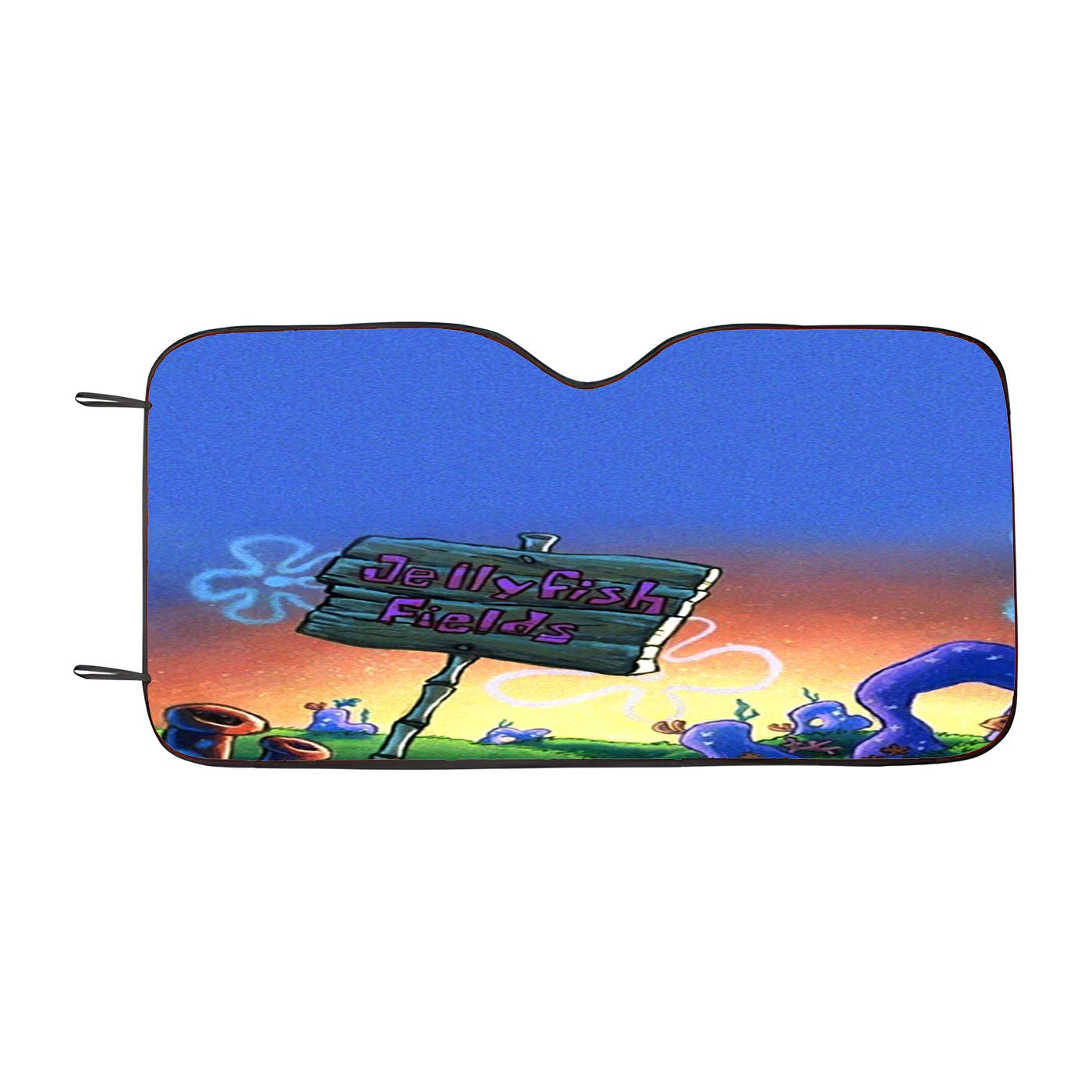 Jellyfish Fields Spongebob Car Windshield Sunshade