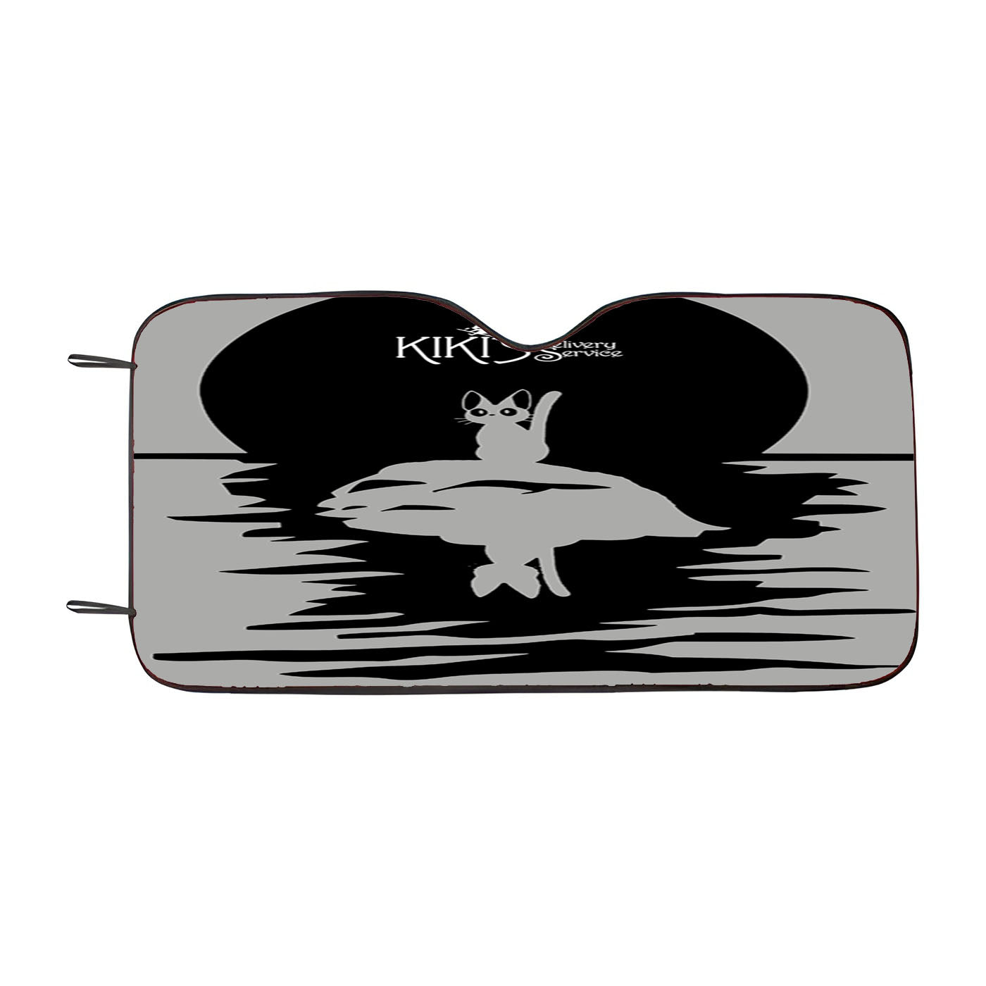 Jiji Kiki%27S Delivery Service Cat Silhouette Car Windshield Sunshade