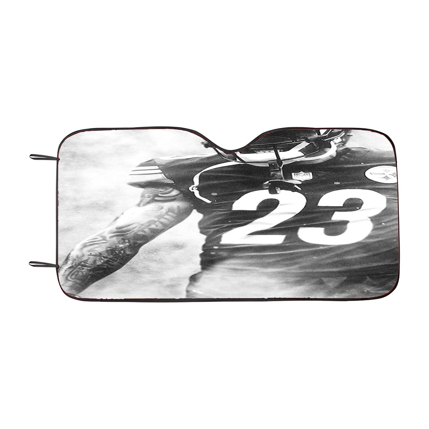 Joe Haden Pittsburgh Steelers Smoke Wallpaper Car Windshield Sunshade