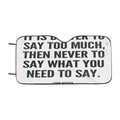 John Mayer Quotes Car Windshield Sunshade