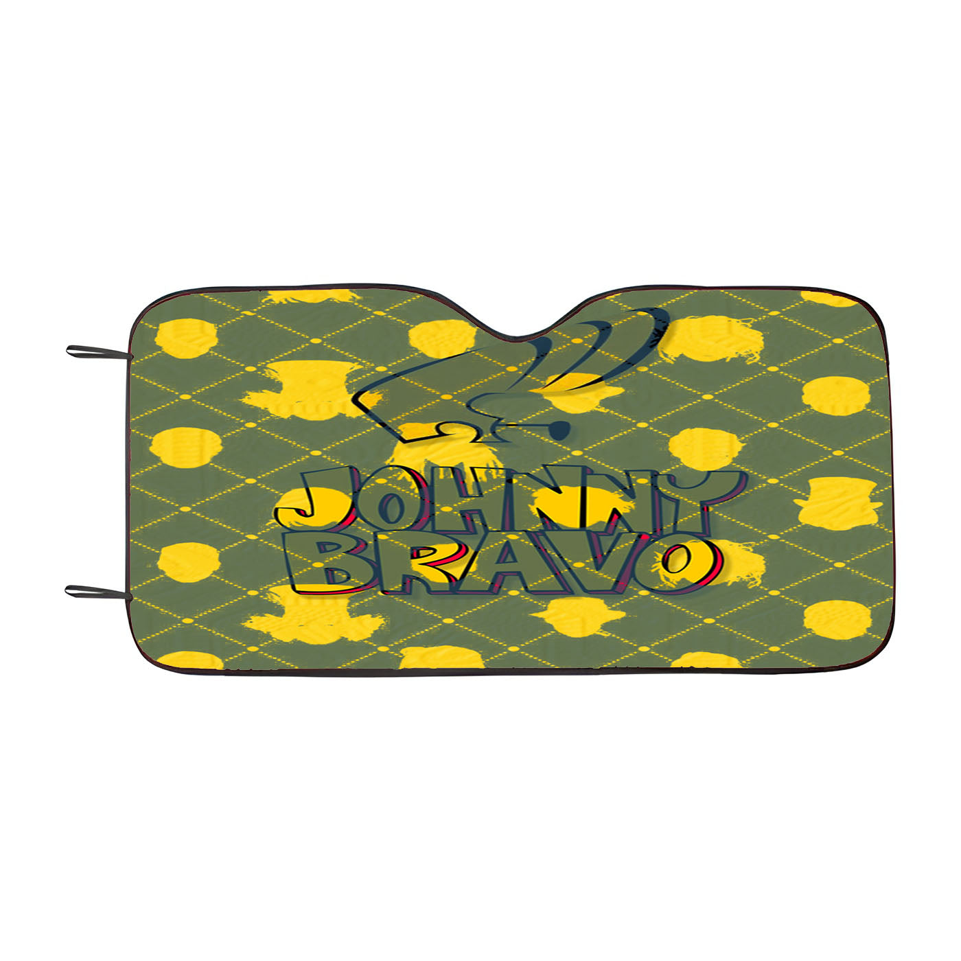 Johnny Bravo Cartoon Pattern Car Windshield Sunshade