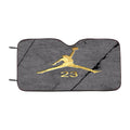 Jordan Gold Marble Car Windshield Sunshade