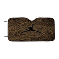 Jordan Pattern Car Windshield Sunshade