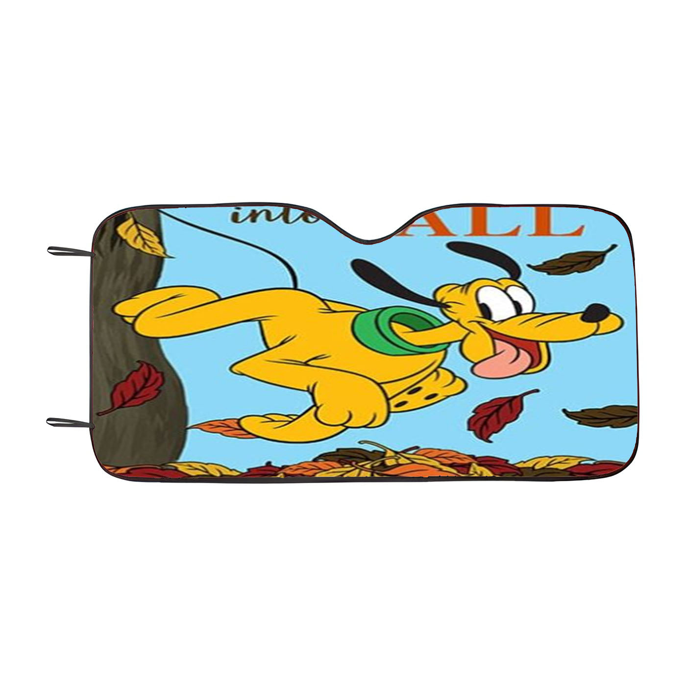 Jumping Into Fall Pluto Car Windshield Sunshade