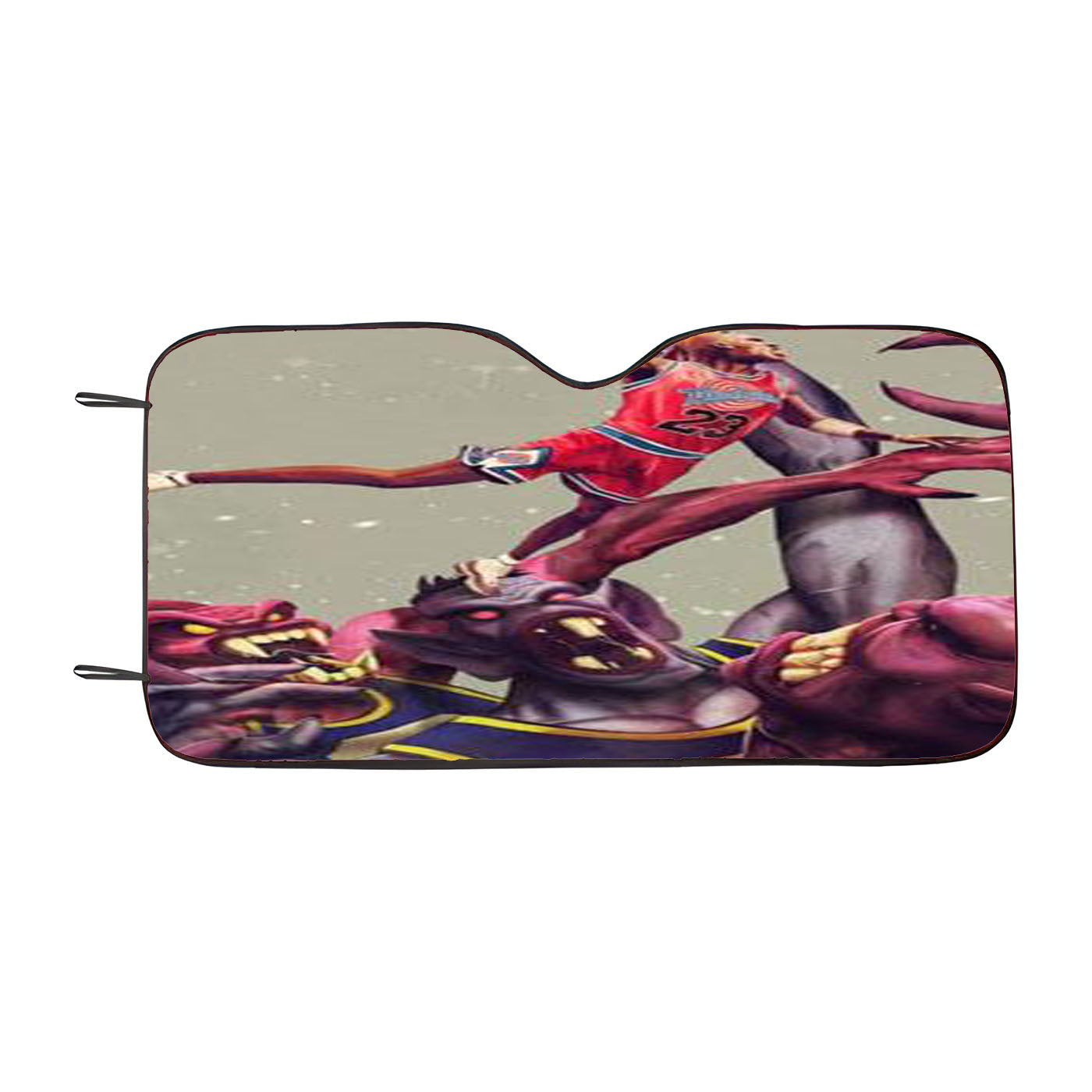 Jumping Style Air Jordan Car Windshield Sunshade