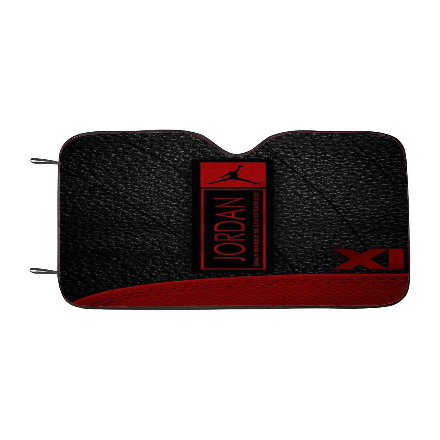 Jumpman Jordan Leather Style Pattern Car Windshield Sunshade