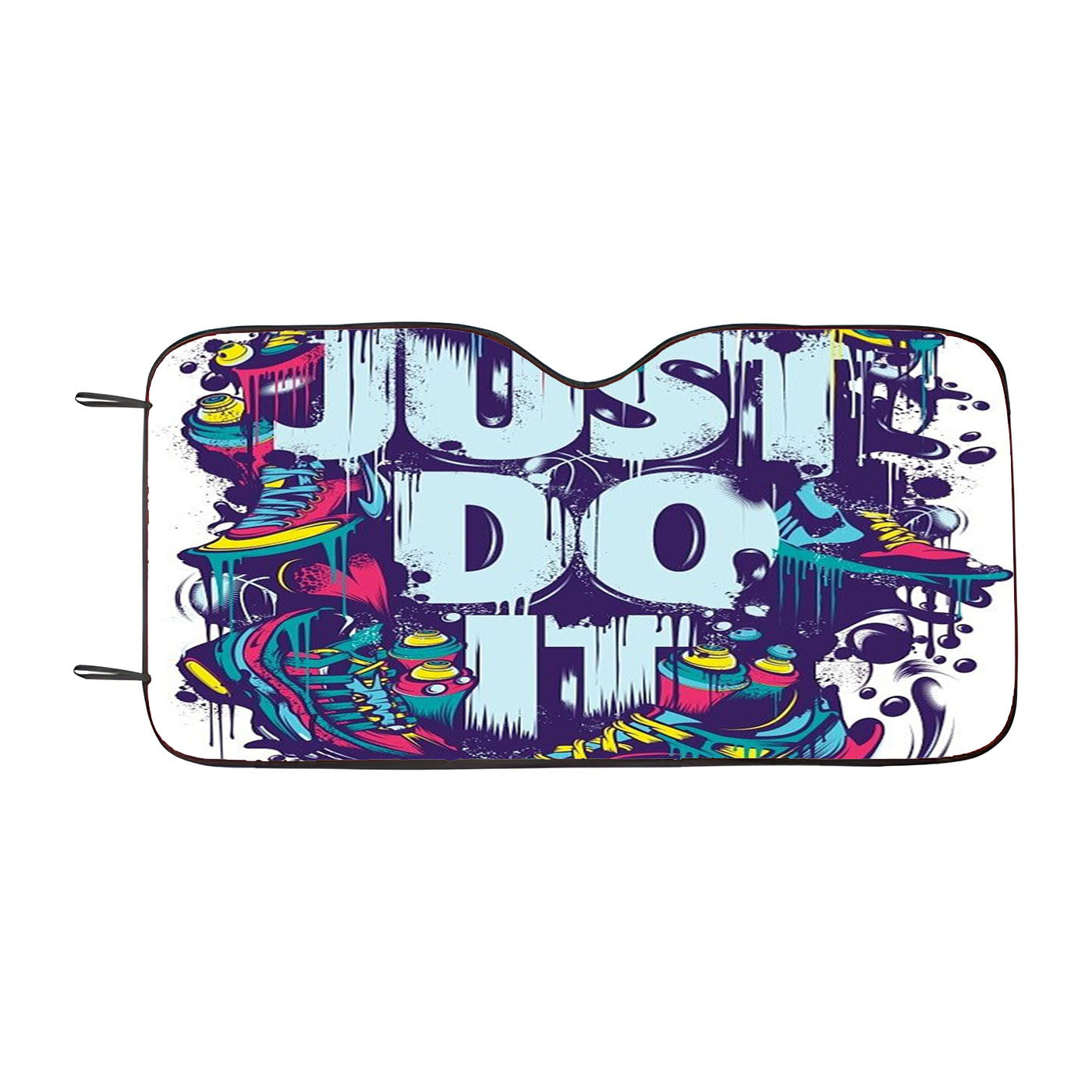 Just Do It Art Car Windshield Sunshade