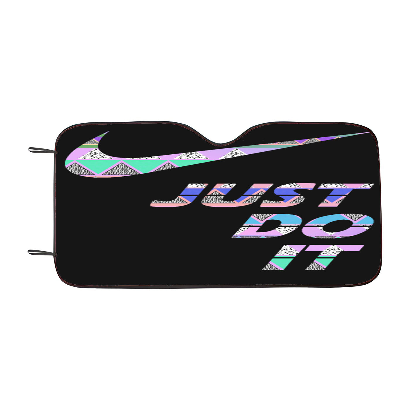 Just Do It Aztec Pastel Car Windshield Sunshade