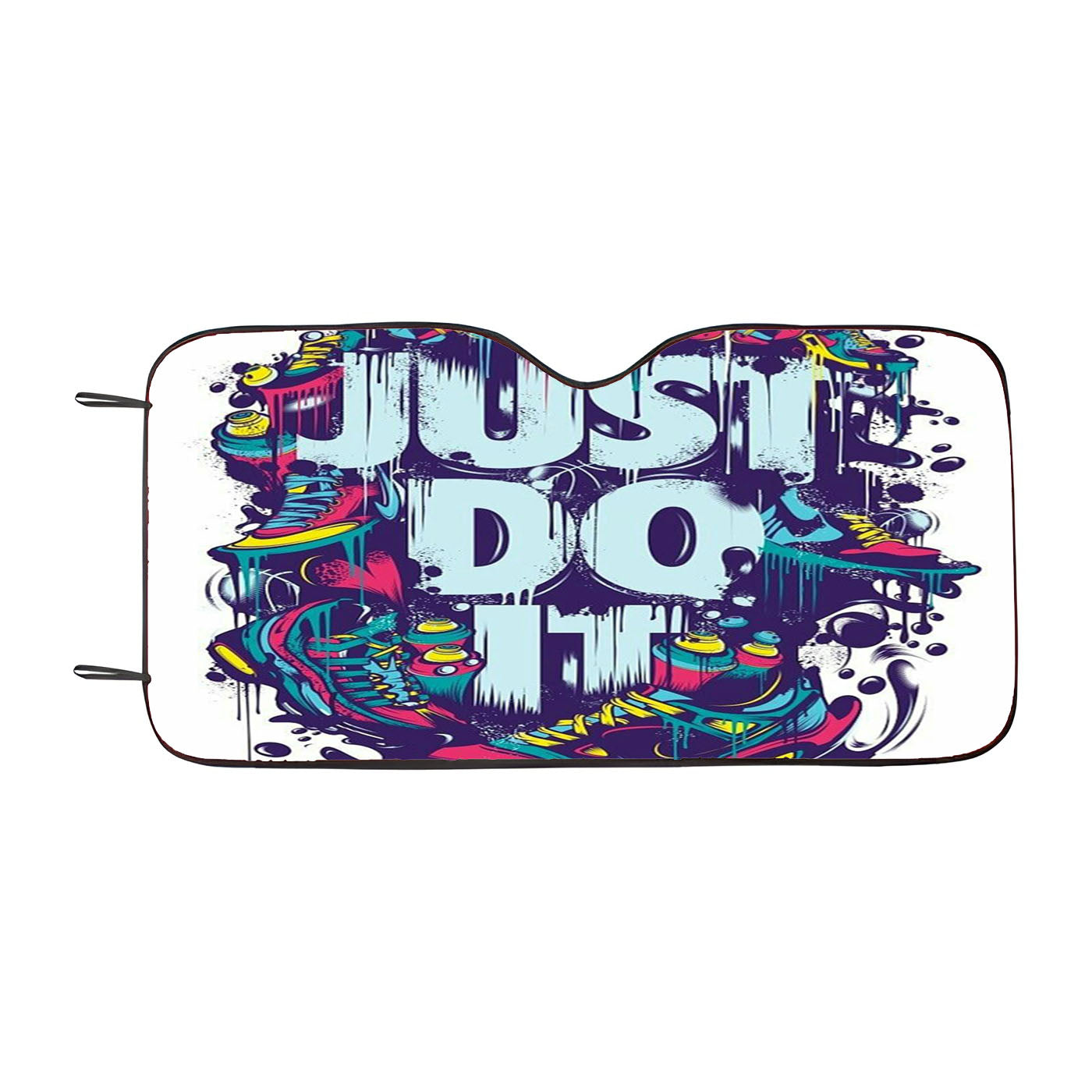 Just Do It Nike Art Shoes Car Windshield Sunshade