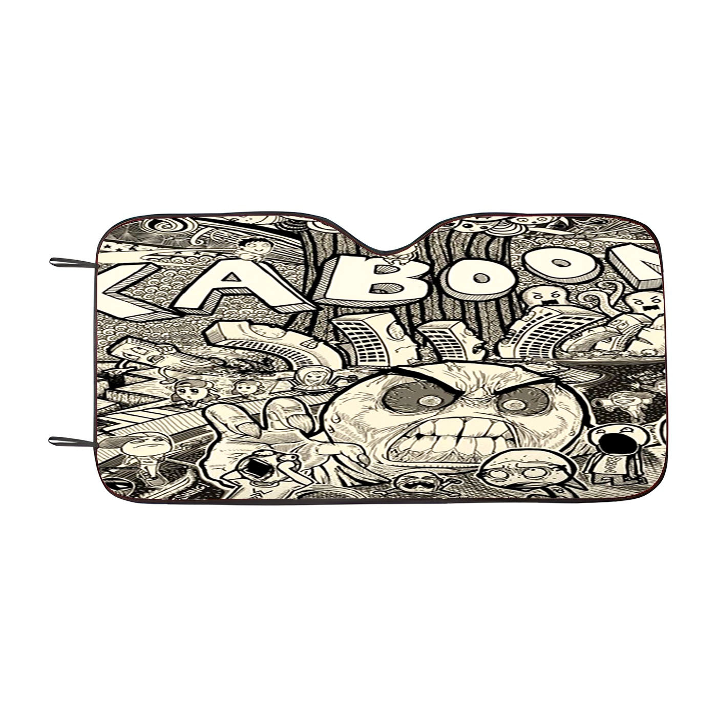 Kaboom Graffiti Monster Doodle Car Windshield Sunshade