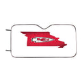 Kansas City Chiefs Logo States Car Windshield Sunshade