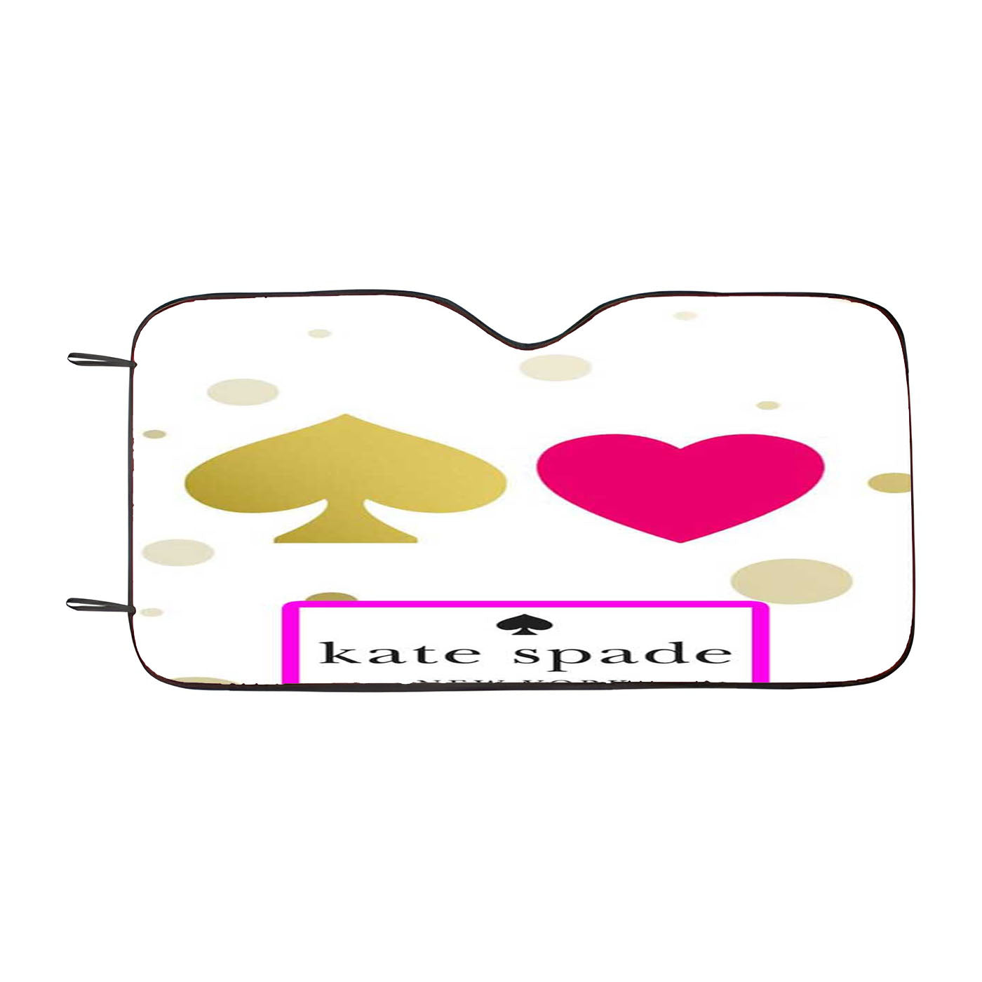 Kate Spade Hot Gold Pink Car Windshield Sunshade