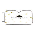 Kate Spade Logo Gold Polkadot Glitter Car Windshield Sunshade