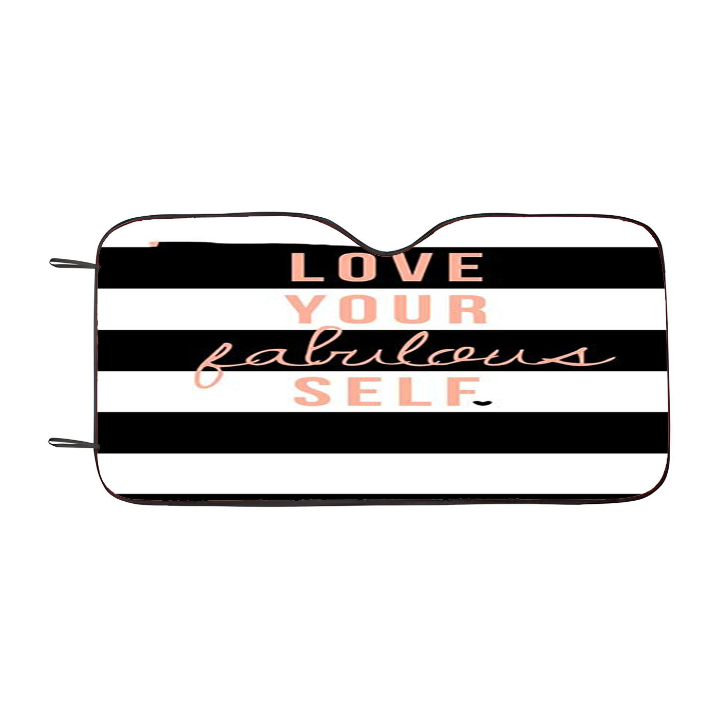 Kate Spade Love Your Fabulous Self Car Windshield Sunshade