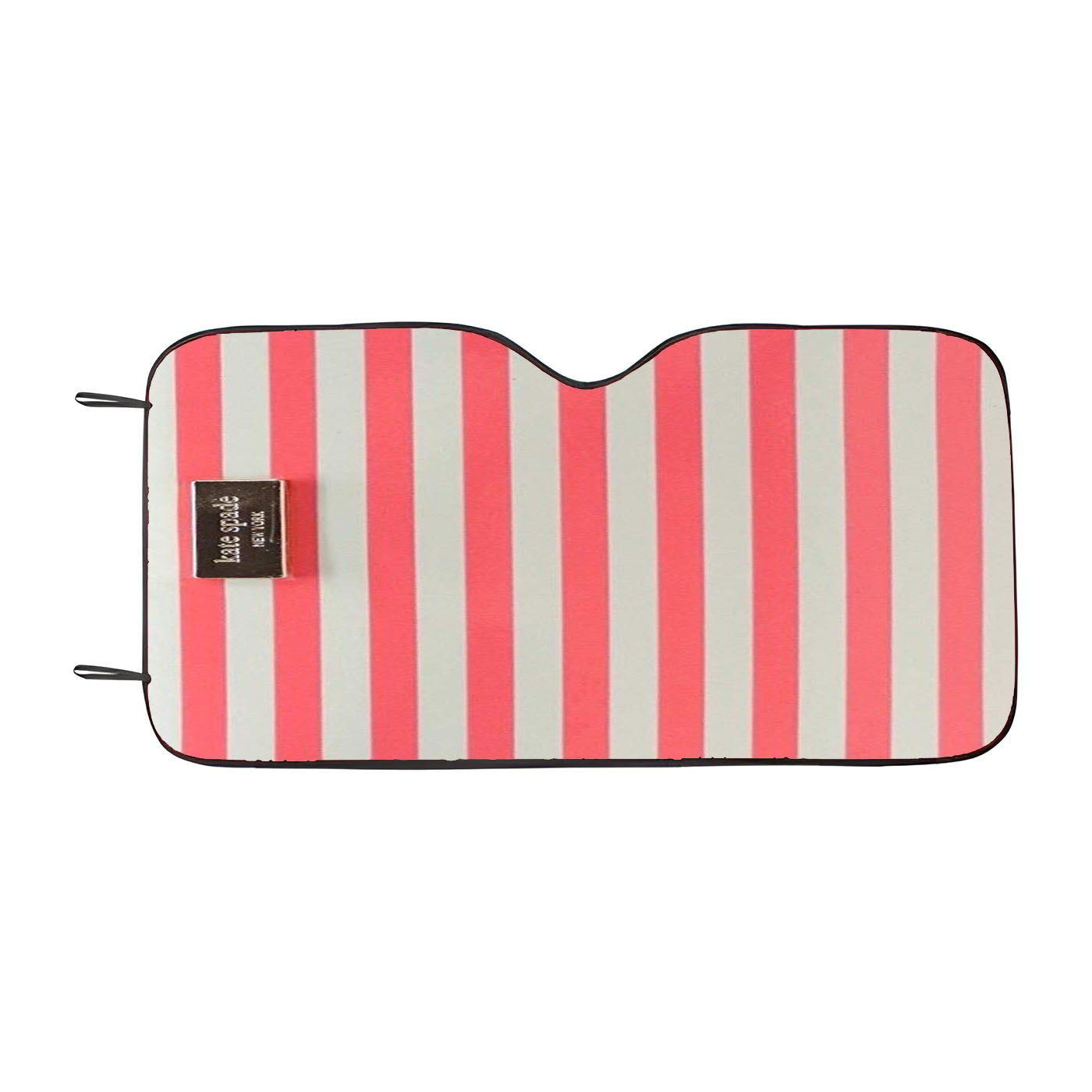 Kate Spade Ocean Drive Stripe Neda Hot Pink And Cream Wallet Car Windshield Sunshade