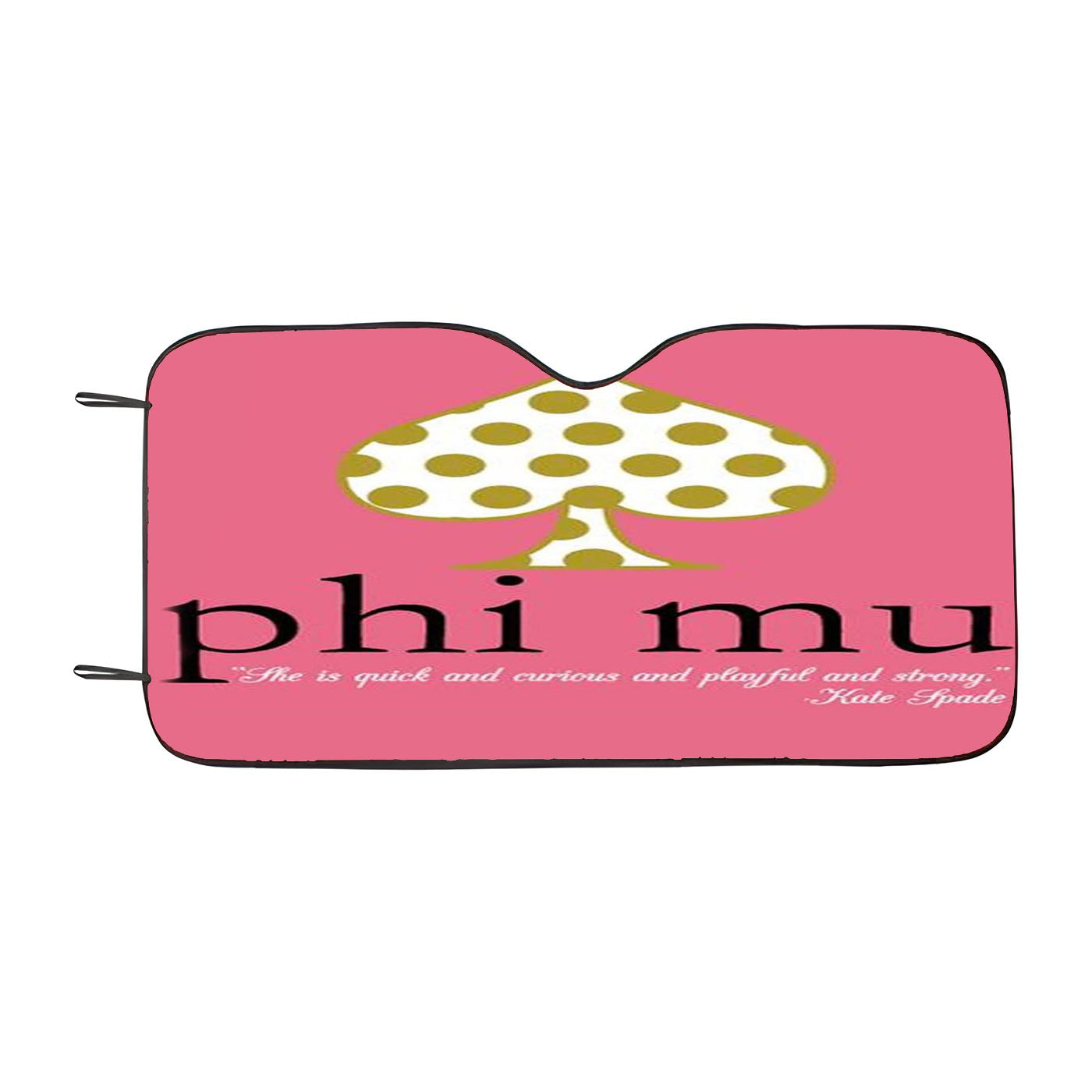 Kate Spade Phi Mu Car Windshield Sunshade
