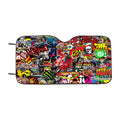 Kate Sticker Bomb Collection Car Windshield Sunshade
