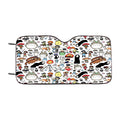 Kawaii Ghibli Doodle Car Windshield Sunshade