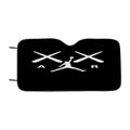 Kaws Air Jordan Midnight Black Car Windshield Sunshade
