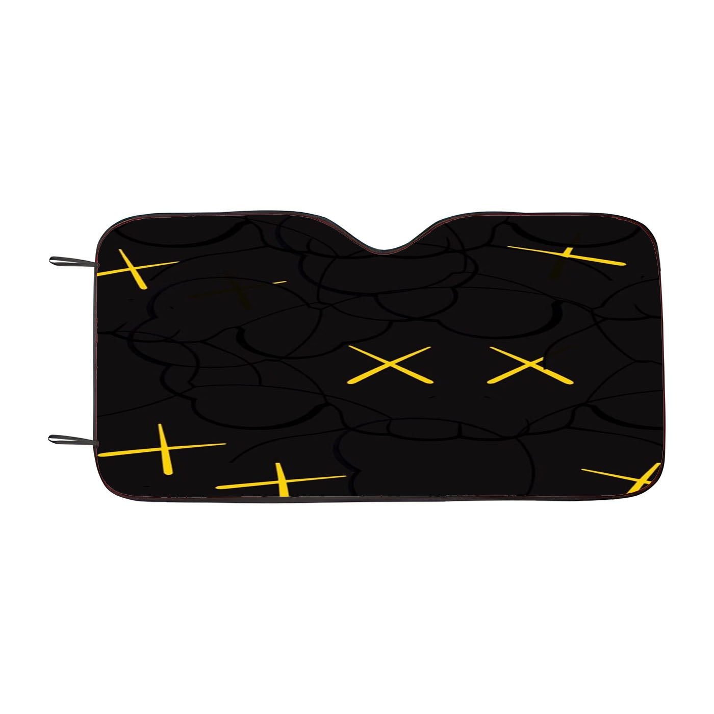 Kaws In Black Car Windshield Sunshade