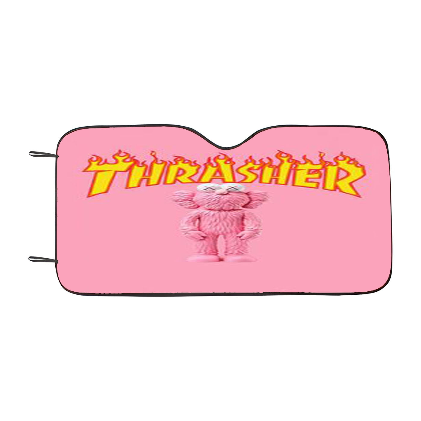Kaws Pink X Thrasher Car Windshield Sunshade