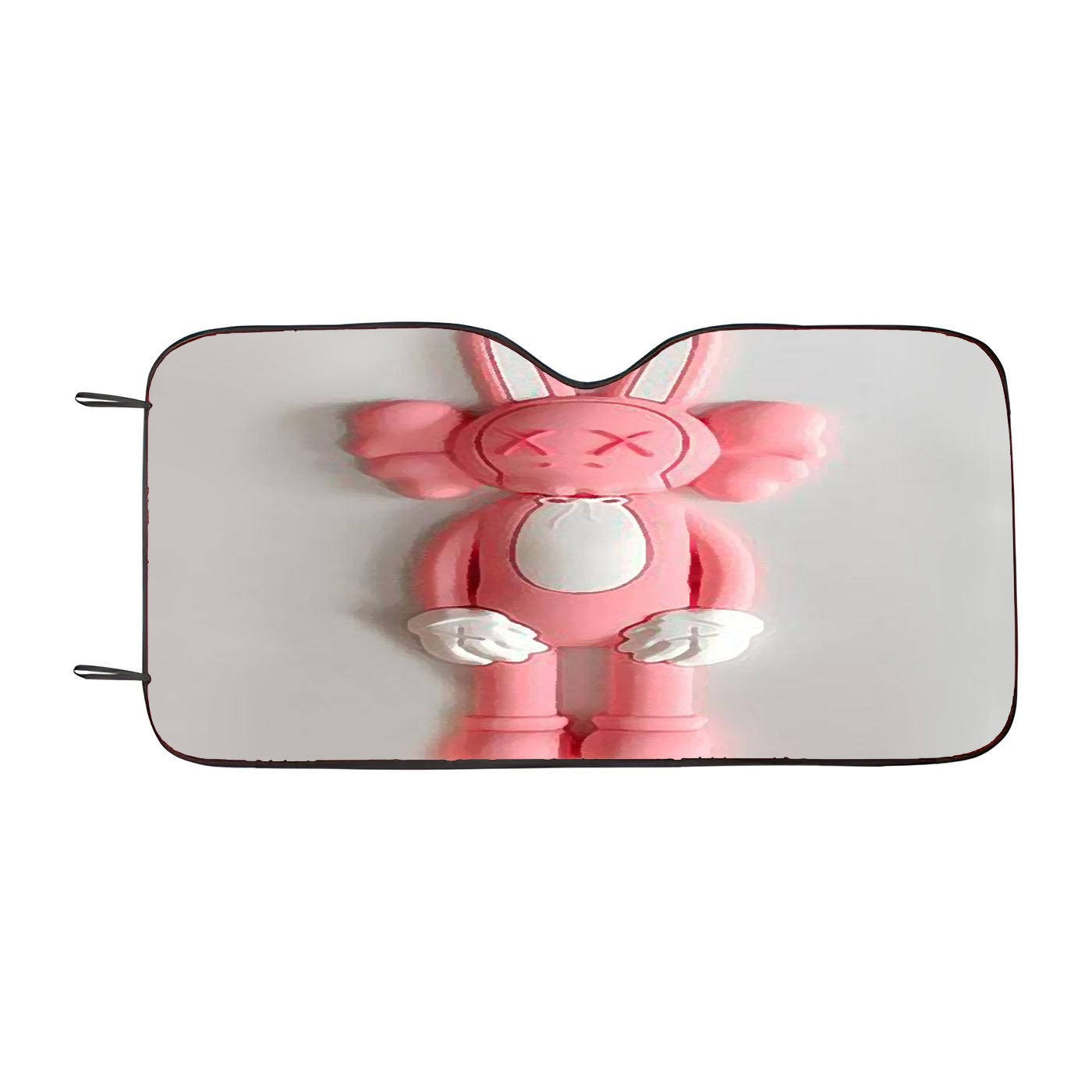 Kaws X Pink Rabbit Car Windshield Sunshade