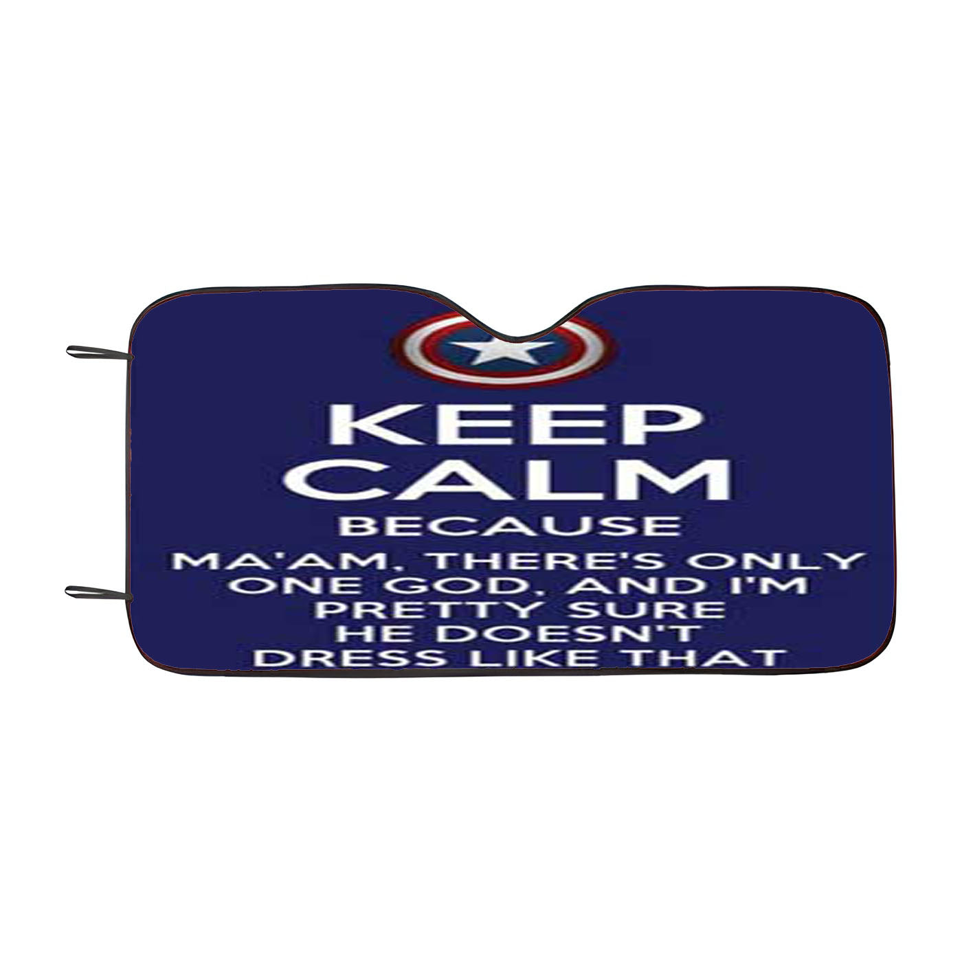 Keep Calm Captain America Car Windshield Sunshade