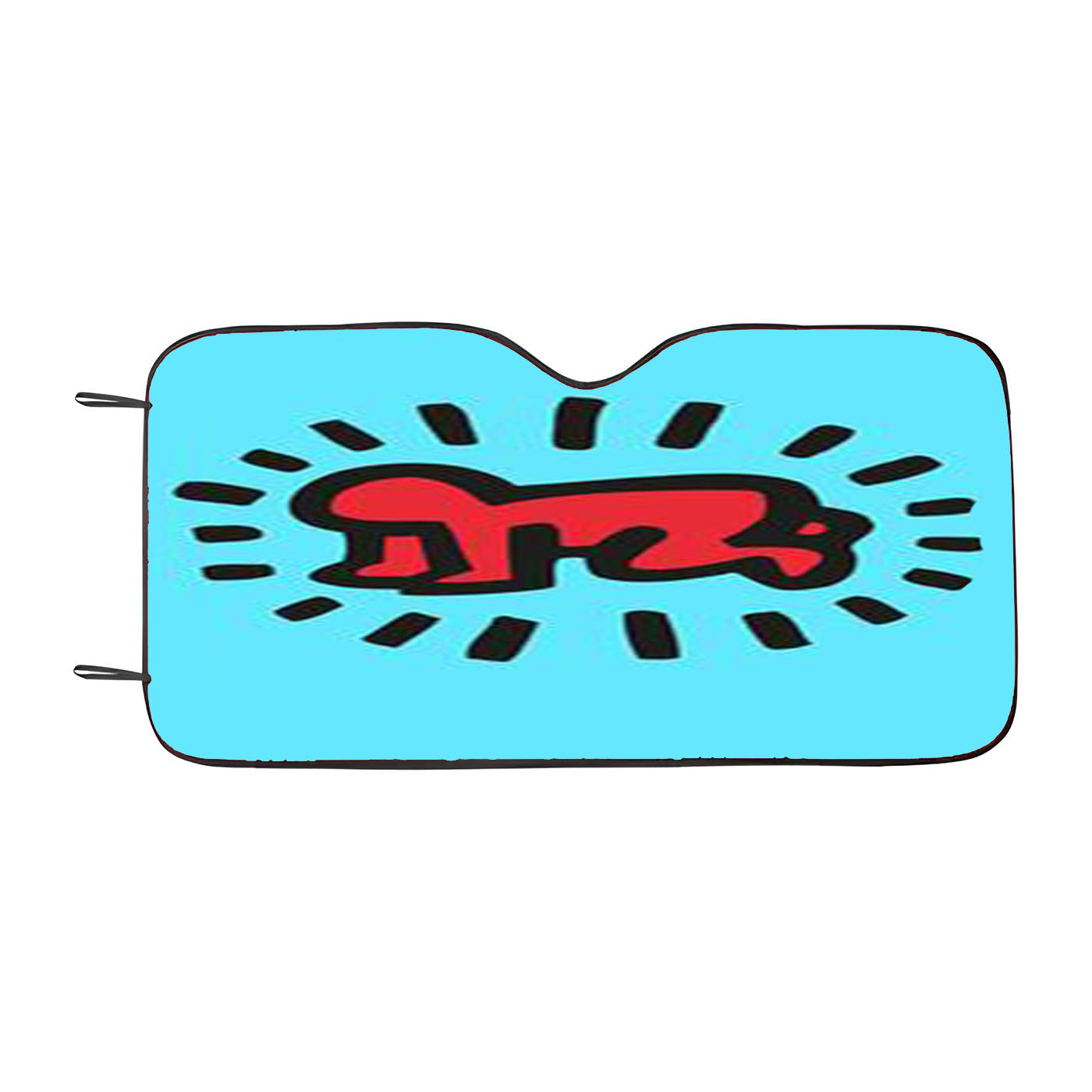 Keith Haring 2 Car Windshield Sunshade