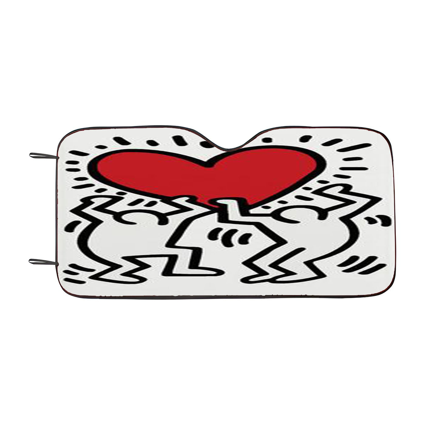 Keith Haring Love Car Windshield Sunshade