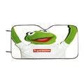 Kermit Green Hypebeast Toad Car Windshield Sunshade