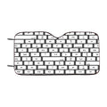 Keyboard Pattern Car Windshield Sunshade