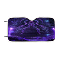 King Black Panther Purple Glow Car Windshield Sunshade