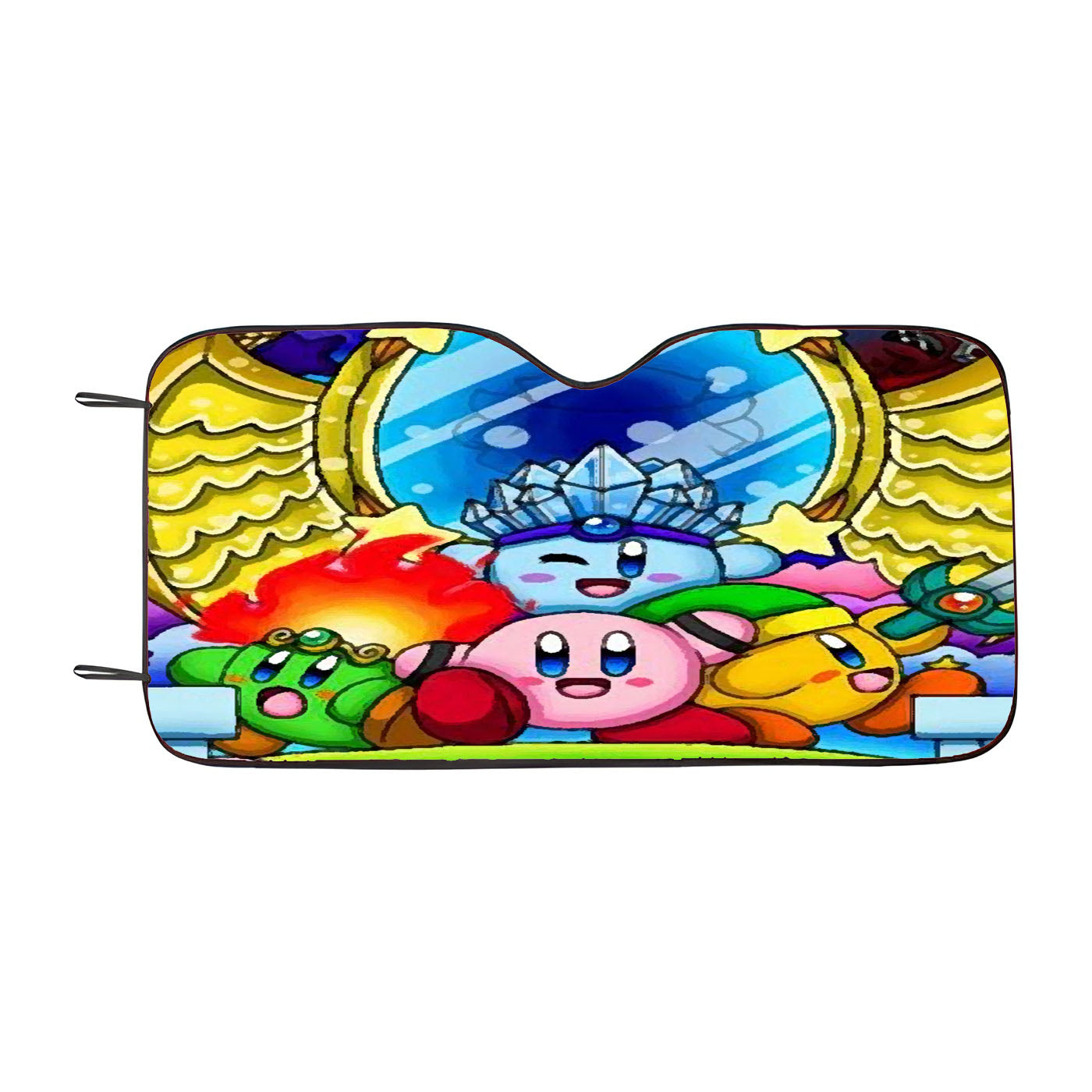 Kirby Triple Deluxe Kingdom Arts And Friends Car Windshield Sunshade