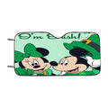 Kiss Me I%E2%80%99M Irish Mickey %26 Minnie Car Windshield Sunshade
