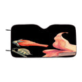 Kisses Flower Artwork Car Windshield Sunshade