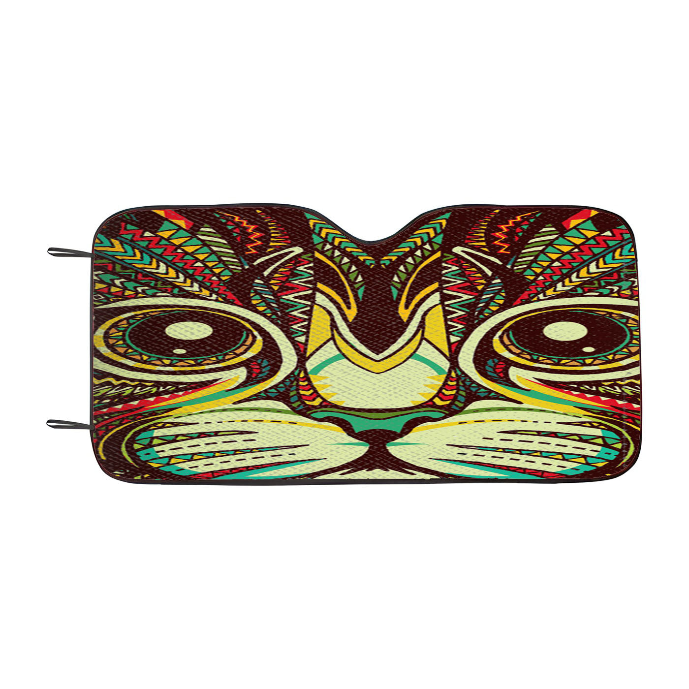 Kitten Aztec Pattern Car Windshield Sunshade