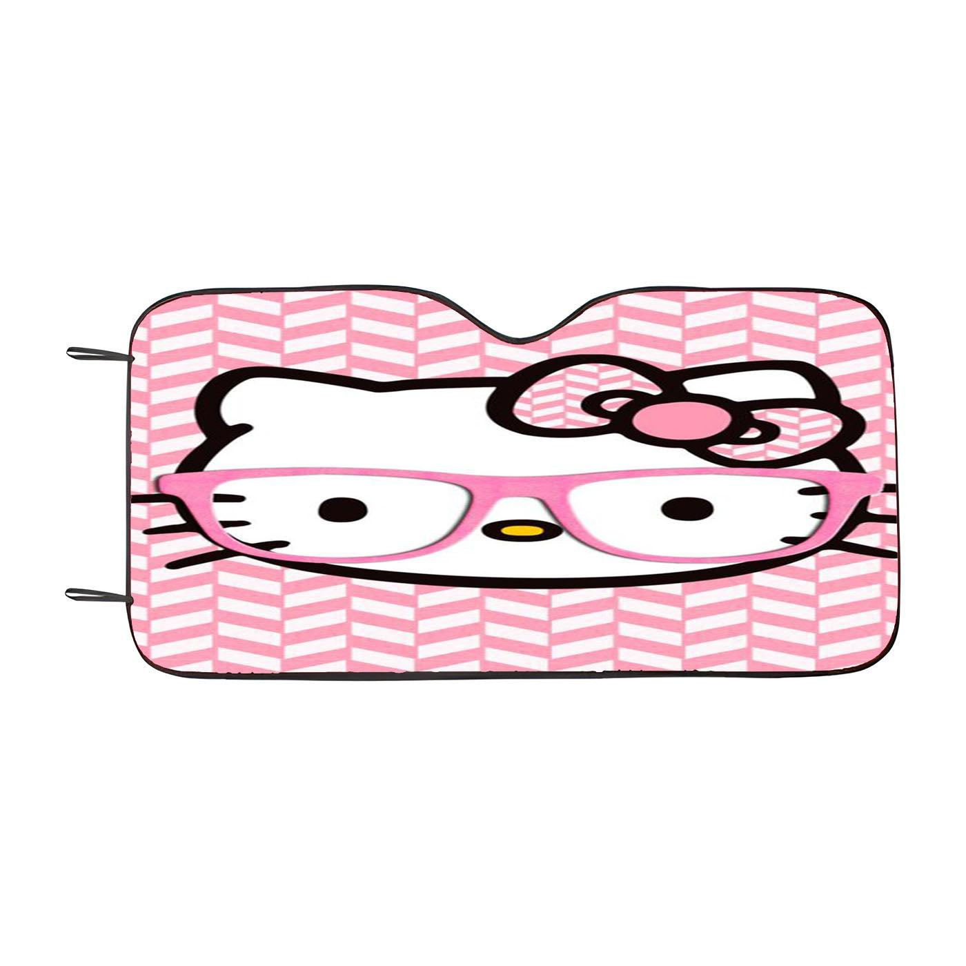 Kitty Cat Face Cute Pattern Car Windshield Sunshade